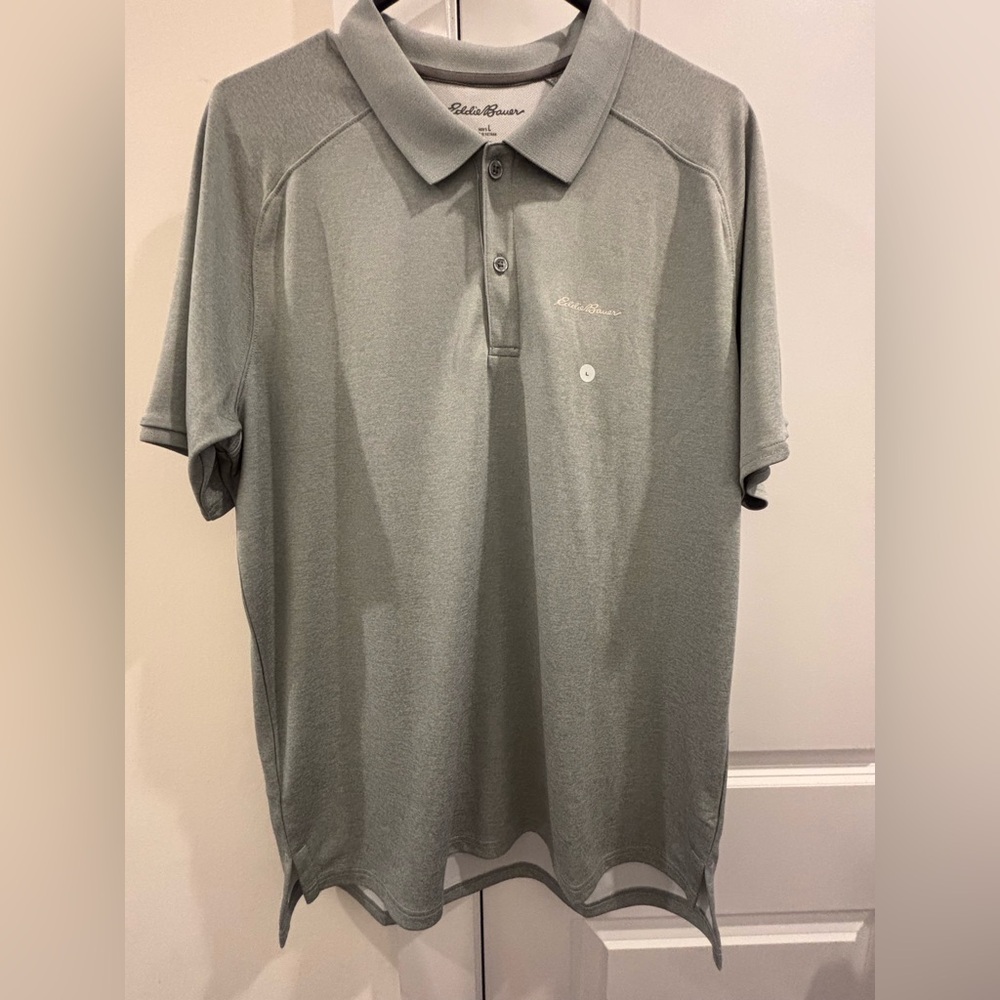Eddie Bauer Gray Performance Polo Shirt